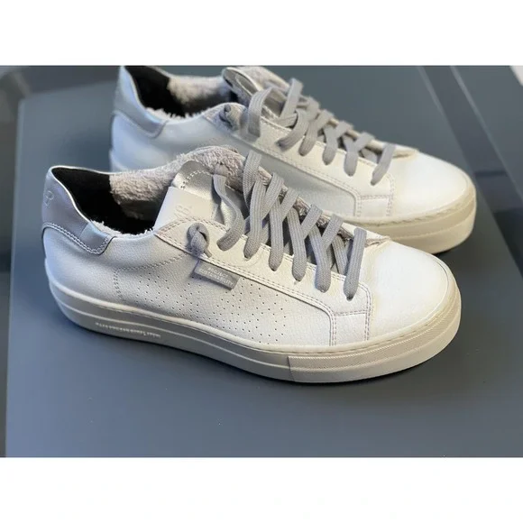 P448 Shoes Womens Size 39 Thea Vegan Apple Sustainability Low Top Leather Italy - Picture 1 of 11